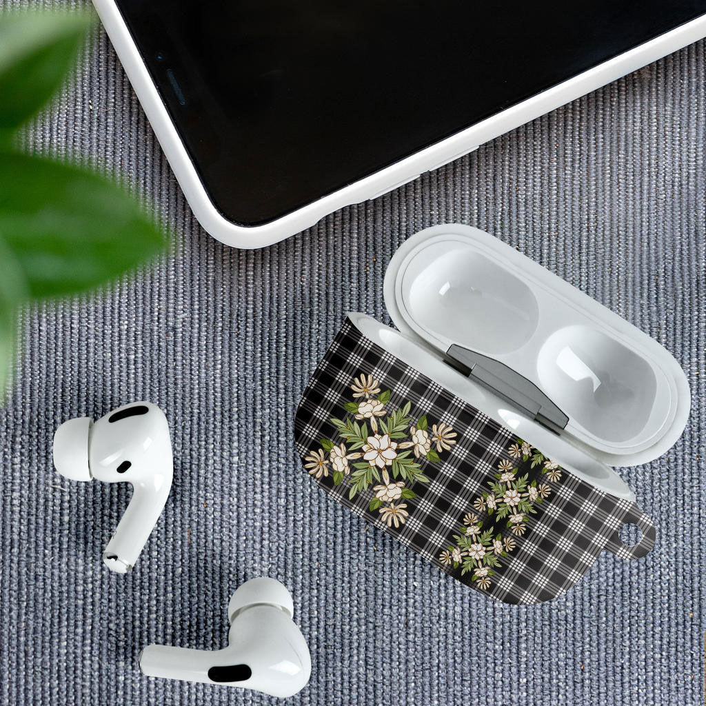 Pauli Hawai'i Palaka Squares Maile Leaf AirPods Case Flowers Hawaiian Quilt Patterns LT9 - Polynesian Pride