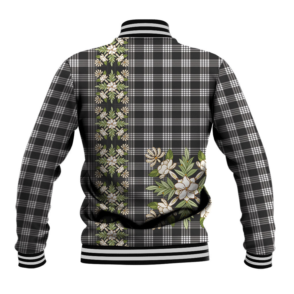 Pauli Hawai'i Palaka Squares Maile Leaf Baseball Jacket Flowers Hawaiian Quilt Patterns LT9 - Polynesian Pride