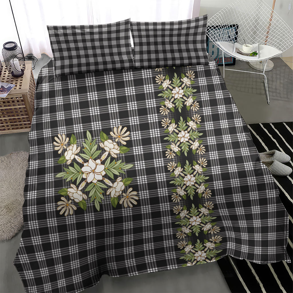 Pauli Hawai'i Palaka Squares Maile Leaf Bedding Set Flowers Hawaiian Quilt Patterns LT9 - Polynesian Pride