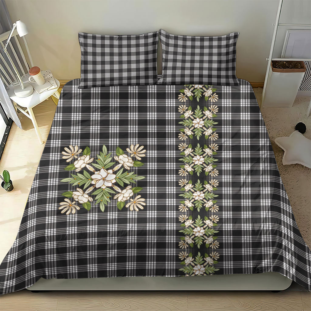 Pauli Hawai'i Palaka Squares Maile Leaf Bedding Set Flowers Hawaiian Quilt Patterns LT9 - Polynesian Pride