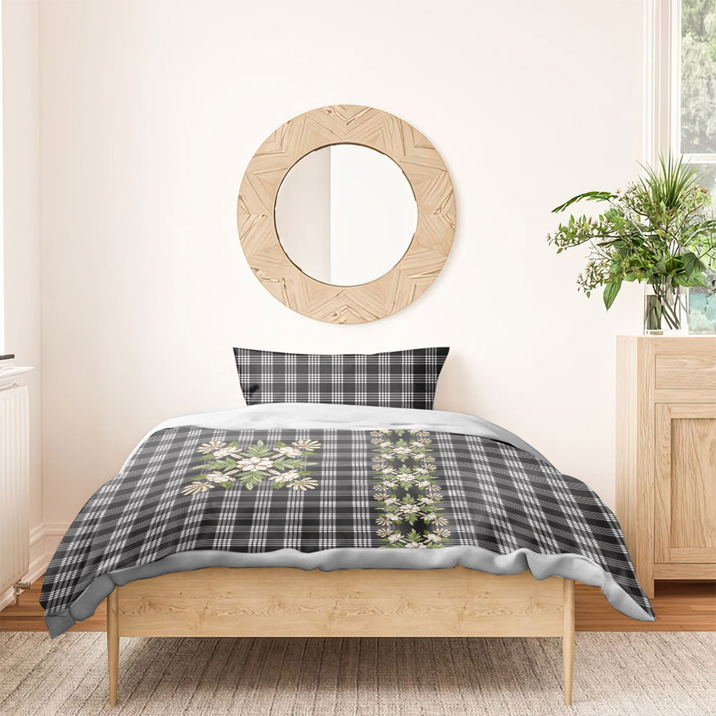 Pauli Hawai'i Palaka Squares Maile Leaf Bedding Set Flowers Hawaiian Quilt Patterns LT9 - Polynesian Pride