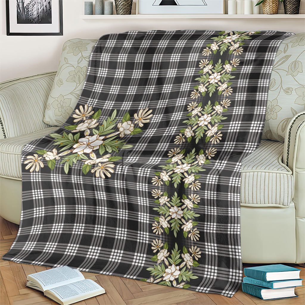 Pauli Hawai'i Palaka Squares Maile Leaf Blanket Flowers Hawaiian Quilt Patterns LT9 - Polynesian Pride