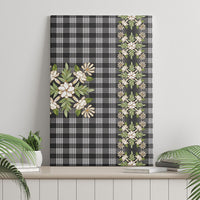 Pauli Hawai'i Palaka Squares Maile Leaf Canvas Wall Art Flowers Hawaiian Quilt Patterns LT9 - Polynesian Pride