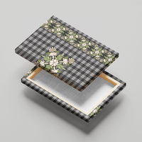 Pauli Hawai'i Palaka Squares Maile Leaf Canvas Wall Art Flowers Hawaiian Quilt Patterns LT9 - Polynesian Pride