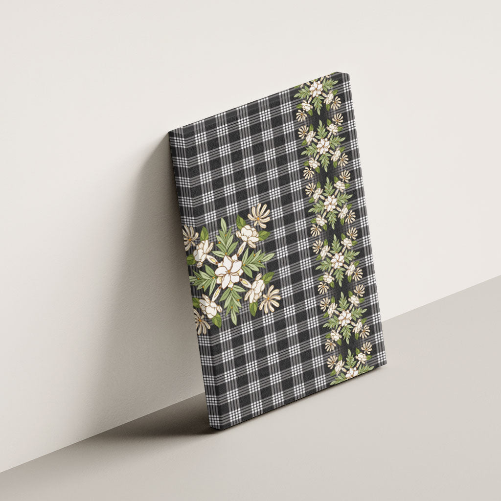 Pauli Hawai'i Palaka Squares Maile Leaf Canvas Wall Art Flowers Hawaiian Quilt Patterns LT9 - Polynesian Pride