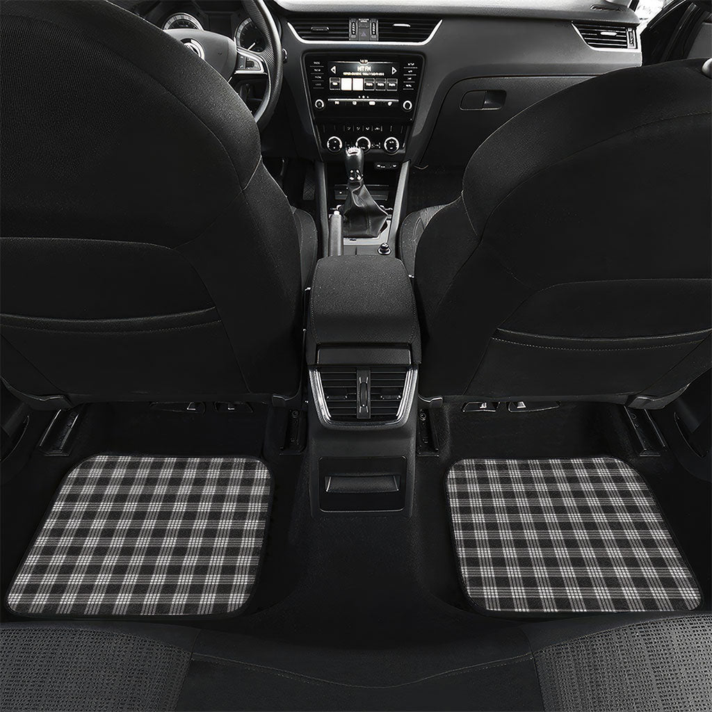 Pauli Hawai'i Palaka Squares Maile Leaf Car Mats Flowers Hawaiian Quilt Patterns LT9 Set 2pcs - Back Soft Black - Polynesian Pride
