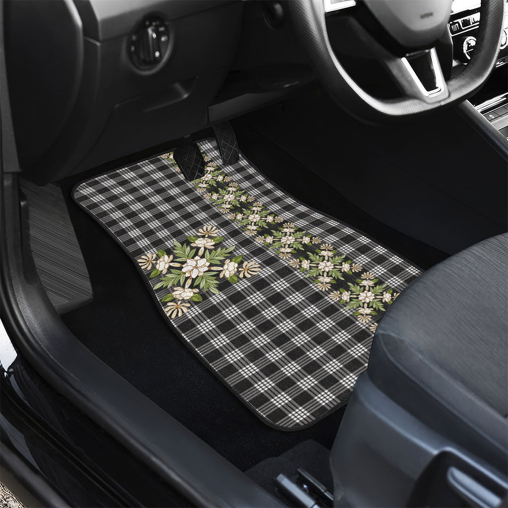 Pauli Hawai'i Palaka Squares Maile Leaf Car Mats Flowers Hawaiian Quilt Patterns LT9 - Polynesian Pride