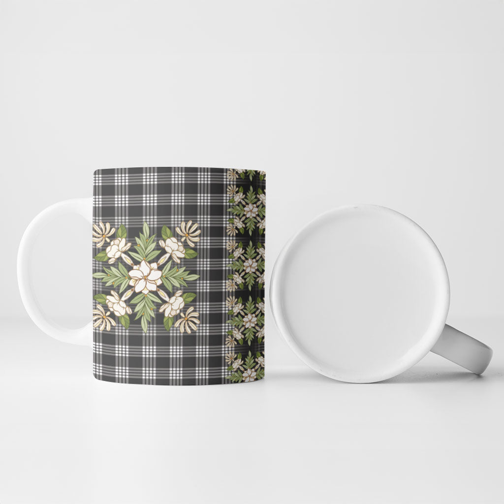 Pauli Hawai'i Palaka Squares Maile Leaf Ceramic Mug Flowers Hawaiian Quilt Patterns LT9 - Polynesian Pride