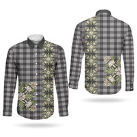 Pauli Hawai'i Palaka Squares Maile Leaf Couples Matching Off Shoulder Short Dress and Long Sleeve Button Shirt Flowers Hawaiian Quilt Patterns LT9 - Polynesian Pride