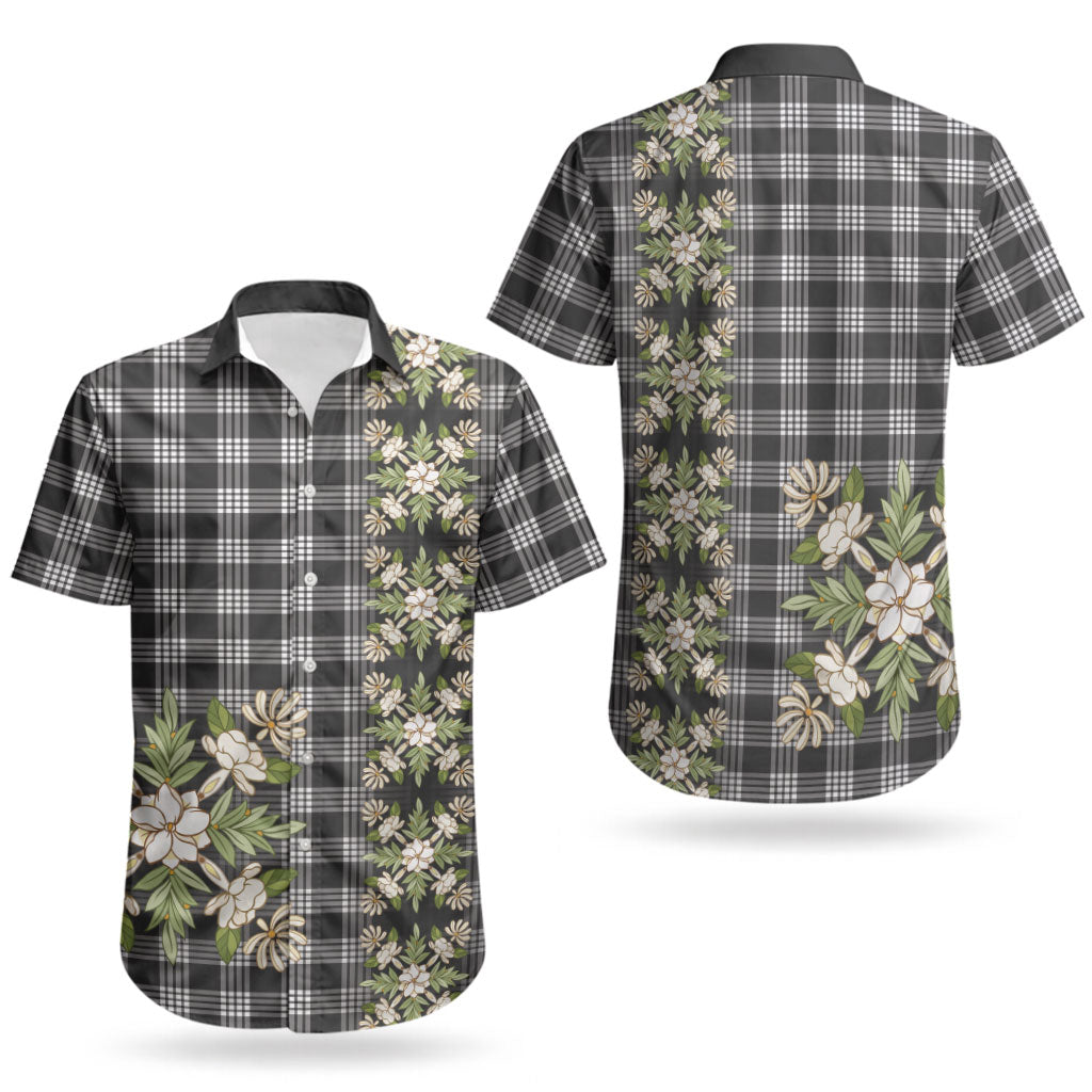 Pauli Hawai'i Palaka Squares Maile Leaf Couples Matching Summer Maxi Dress and Hawaiian Shirt Flowers Hawaiian Quilt Patterns LT9 - Polynesian Pride