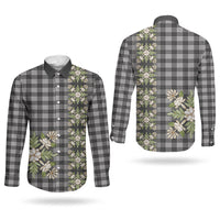 Pauli Hawai'i Palaka Squares Maile Leaf Couples Matching Summer Maxi Dress and Long Sleeve Button Shirt Flowers Hawaiian Quilt Patterns LT9 - Polynesian Pride