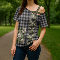 Pauli Hawai'i Palaka Squares Maile Leaf Cross Shoulder Shirt Flowers Hawaiian Quilt Patterns LT9 - Polynesian Pride