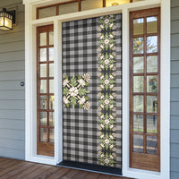 Pauli Hawai'i Palaka Squares Maile Leaf Door Cover Flowers Hawaiian Quilt Patterns LT9 - Polynesian Pride