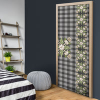 Pauli Hawai'i Palaka Squares Maile Leaf Door Cover Flowers Hawaiian Quilt Patterns LT9 - Polynesian Pride