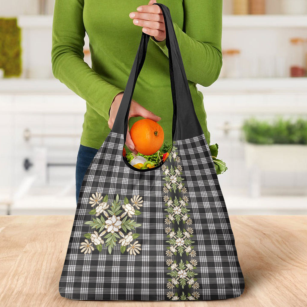 Pauli Hawai'i Palaka Squares Maile Leaf Grocery Bag Flowers Hawaiian Quilt Patterns LT9 - Polynesian Pride