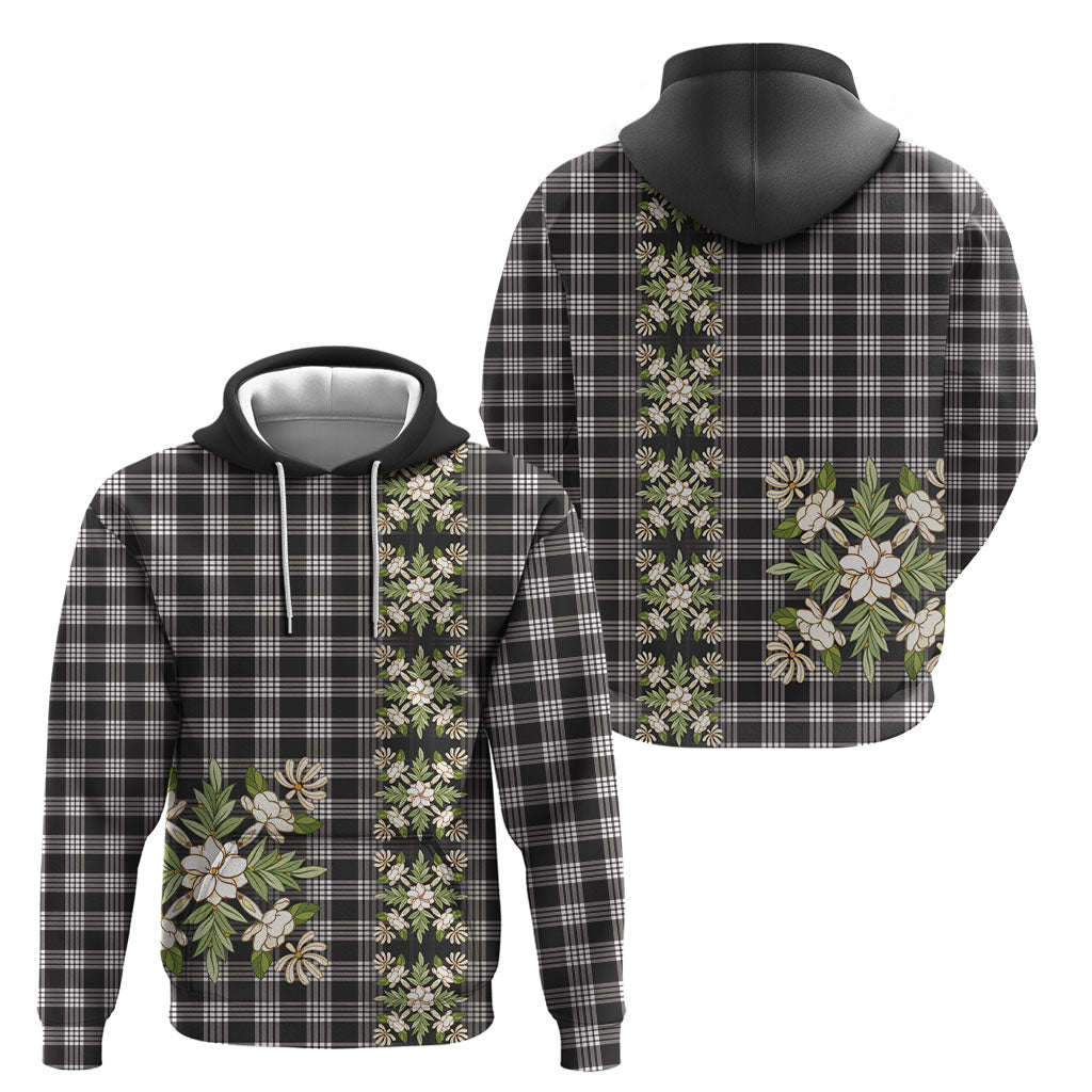 Pauli Hawai'i Palaka Squares Maile Leaf Hoodie Flowers Hawaiian Quilt Patterns LT9 - Polynesian Pride