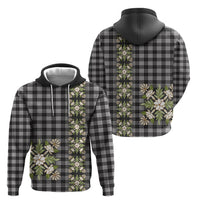 Pauli Hawai'i Palaka Squares Maile Leaf Hoodie Flowers Hawaiian Quilt Patterns LT9 - Polynesian Pride