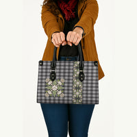 Pauli Hawai'i Palaka Squares Maile Leaf Leather Bag Flowers Hawaiian Quilt Patterns LT9 - Polynesian Pride