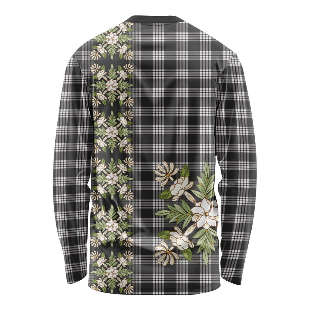 Pauli Hawai'i Palaka Squares Maile Leaf Long Sleeve Shirt Flowers Hawaiian Quilt Patterns LT9 - Polynesian Pride
