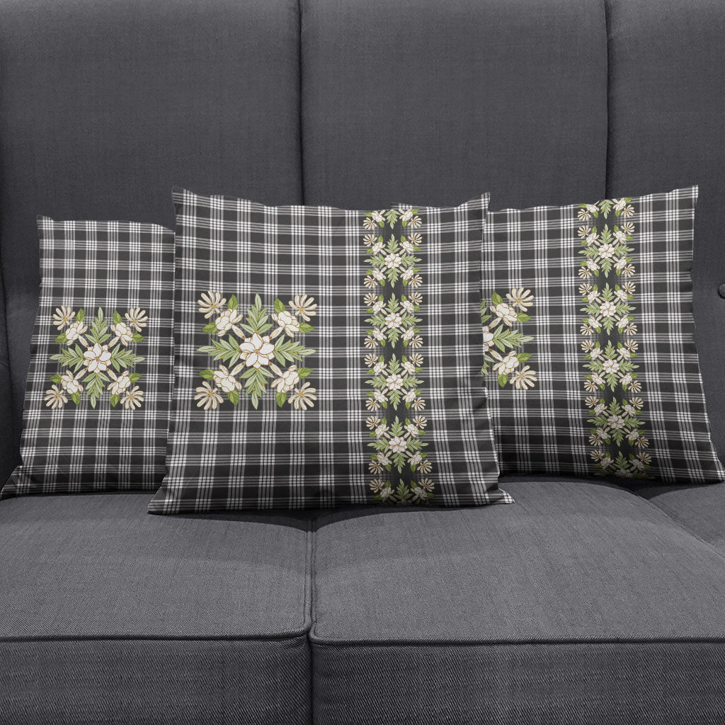Pauli Hawai'i Palaka Squares Maile Leaf Pillow Cover Flowers Hawaiian Quilt Patterns LT9 - Polynesian Pride