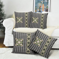 Pauli Hawai'i Palaka Squares Maile Leaf Pillow Cover Flowers Hawaiian Quilt Patterns LT9 - Polynesian Pride