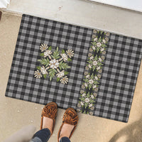 Pauli Hawai'i Palaka Squares Maile Leaf Rubber Doormat Flowers Hawaiian Quilt Patterns LT9 - Polynesian Pride