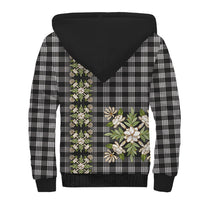 Pauli Hawai'i Palaka Squares Maile Leaf Sherpa Hoodie Flowers Hawaiian Quilt Patterns LT9 - Polynesian Pride