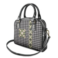 Pauli Hawai'i Palaka Squares Maile Leaf Shoulder Handbag Flowers Hawaiian Quilt Patterns LT9 - Polynesian Pride