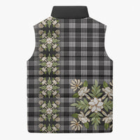 Pauli Hawai'i Palaka Squares Maile Leaf Sleeveless Puffer Jacket Flowers Hawaiian Quilt Patterns LT9 - Polynesian Pride