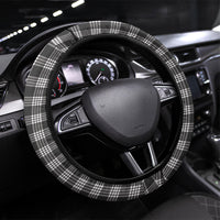 Pauli Hawai'i Palaka Squares Maile Leaf Steering Wheel Cover Flowers Hawaiian Quilt Patterns LT9 Universal Fit Soft Black - Polynesian Pride
