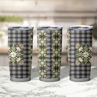 Pauli Hawai'i Palaka Squares Maile Leaf Tumbler Cup Flowers Hawaiian Quilt Patterns LT9 - Polynesian Pride