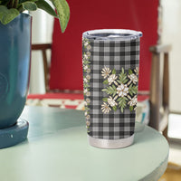 Pauli Hawai'i Palaka Squares Maile Leaf Tumbler Cup Flowers Hawaiian Quilt Patterns LT9 - Polynesian Pride