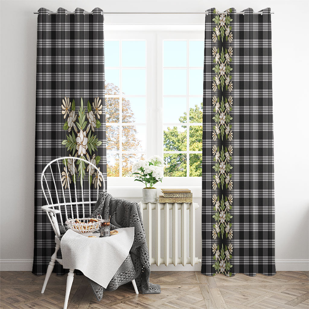 Pauli Hawai'i Palaka Squares Maile Leaf Window Curtain Flowers Hawaiian Quilt Patterns LT9 - Polynesian Pride