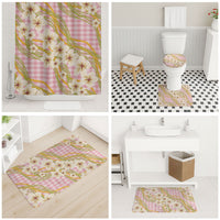 Akala Hamele Palaka Plumeria Bathroom Set Puakenikeni and Maile Lei LT9 - Polynesian Pride