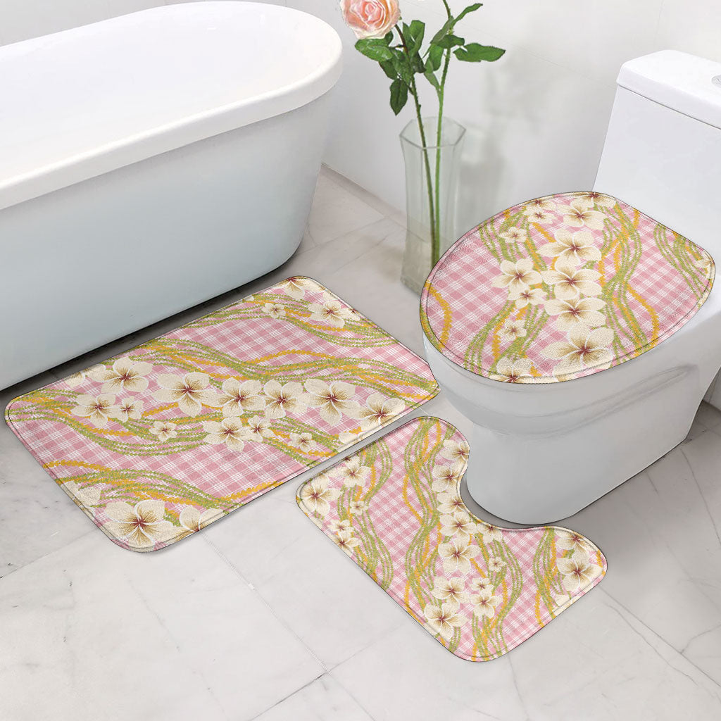 Akala Hamele Palaka Plumeria Bathroom Set Puakenikeni and Maile Lei LT9 - Polynesian Pride