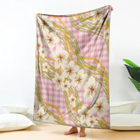 Akala Hamele Palaka Plumeria Blanket Puakenikeni and Maile Lei LT9 - Polynesian Pride