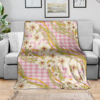 Akala Hamele Palaka Plumeria Blanket Puakenikeni and Maile Lei LT9 - Polynesian Pride