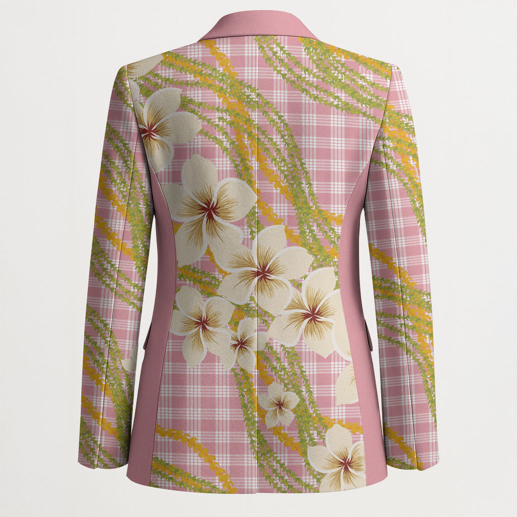 Akala Hamele Palaka Plumeria Blazer Puakenikeni and Maile Lei LT9 - Polynesian Pride