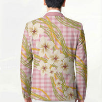 Akala Hamele Palaka Plumeria Blazer Puakenikeni and Maile Lei LT9 - Polynesian Pride