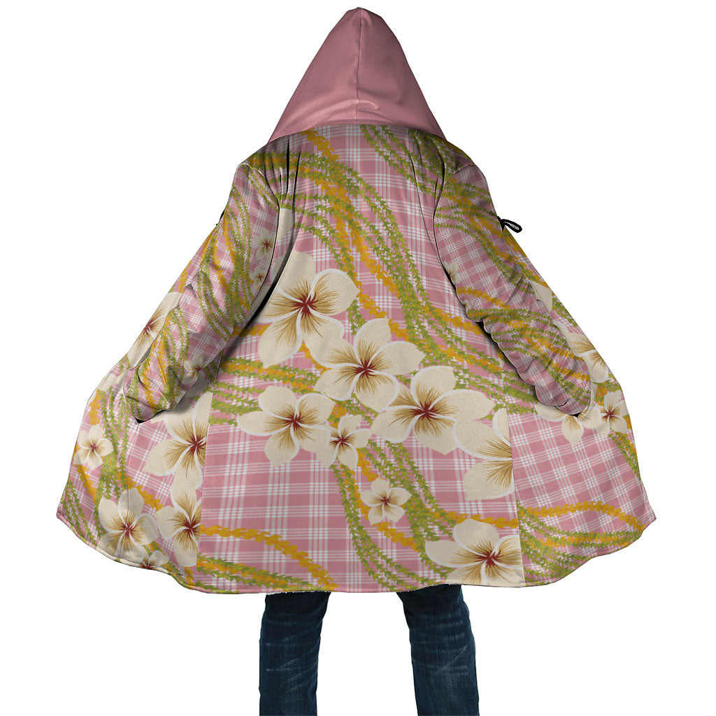 Akala Hamele Palaka Plumeria Cloak Puakenikeni and Maile Lei LT9 Unisex Dusty Rose - Polynesian Pride