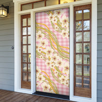 Akala Hamele Palaka Plumeria Door Cover Puakenikeni and Maile Lei LT9 - Polynesian Pride