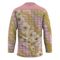 Akala Hamele Palaka Plumeria Hockey Jersey Puakenikeni and Maile Lei LT9 - Polynesian Pride
