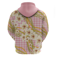 Akala Hamele Palaka Plumeria Hoodie Puakenikeni and Maile Lei LT9 - Polynesian Pride
