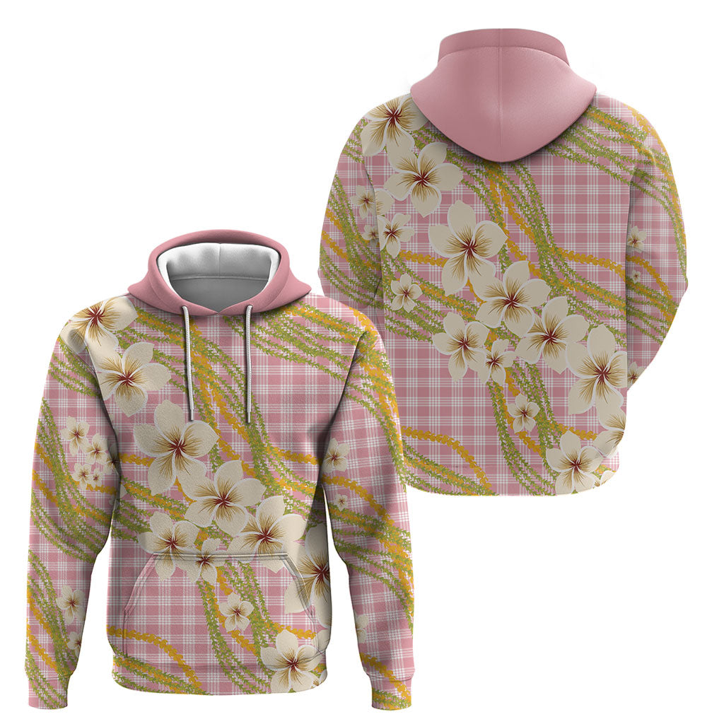 Akala Hamele Palaka Plumeria Hoodie Puakenikeni and Maile Lei LT9 - Polynesian Pride