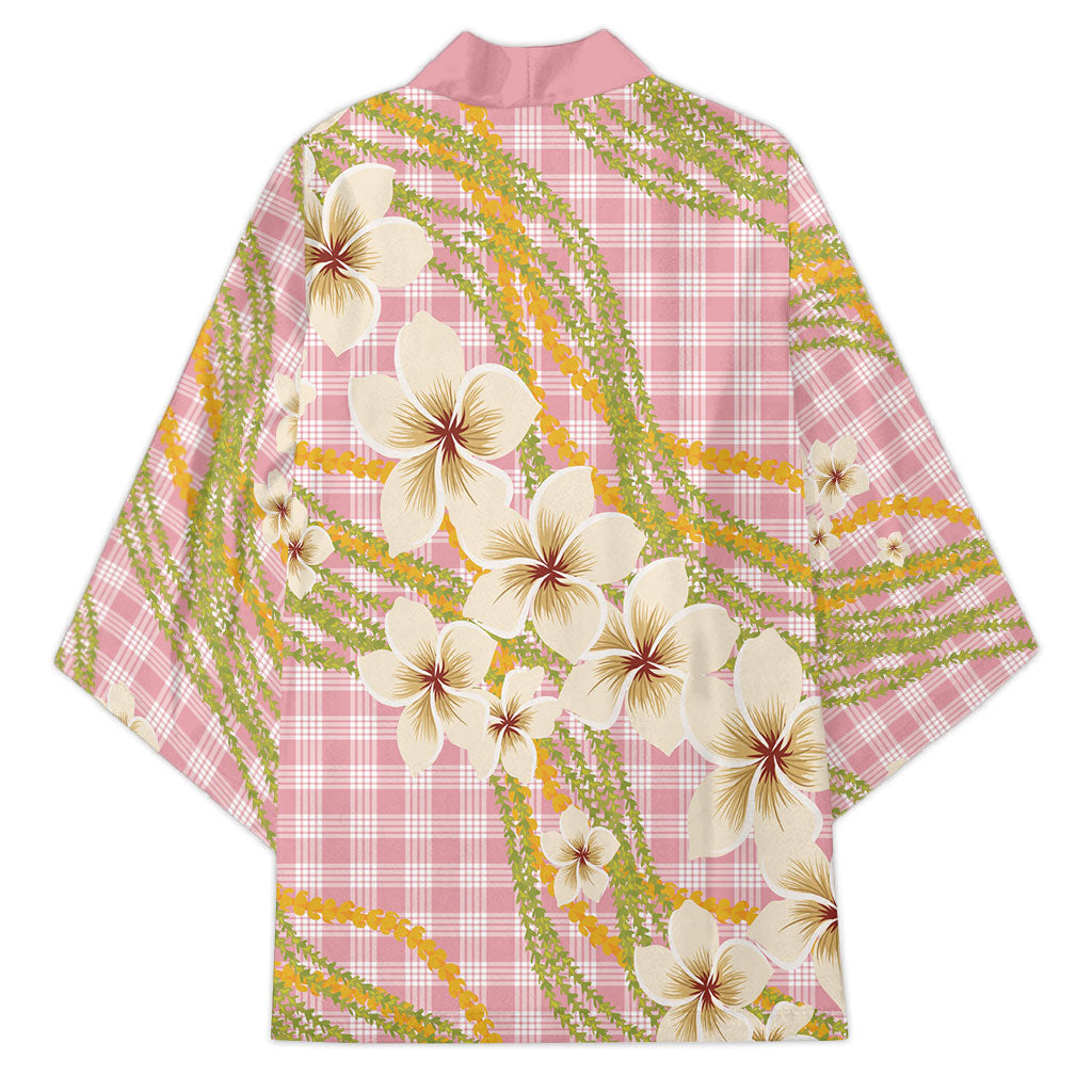 Akala Hamele Palaka Plumeria Kimono Puakenikeni and Maile Lei LT9 - Polynesian Pride