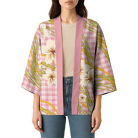 Akala Hamele Palaka Plumeria Kimono Puakenikeni and Maile Lei LT9 - Polynesian Pride