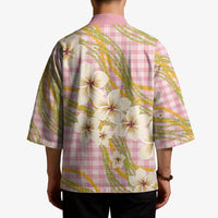 Akala Hamele Palaka Plumeria Kimono Puakenikeni and Maile Lei LT9 - Polynesian Pride