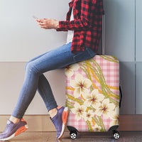Akala Hamele Palaka Plumeria Luggage Cover Puakenikeni and Maile Lei LT9 - Polynesian Pride