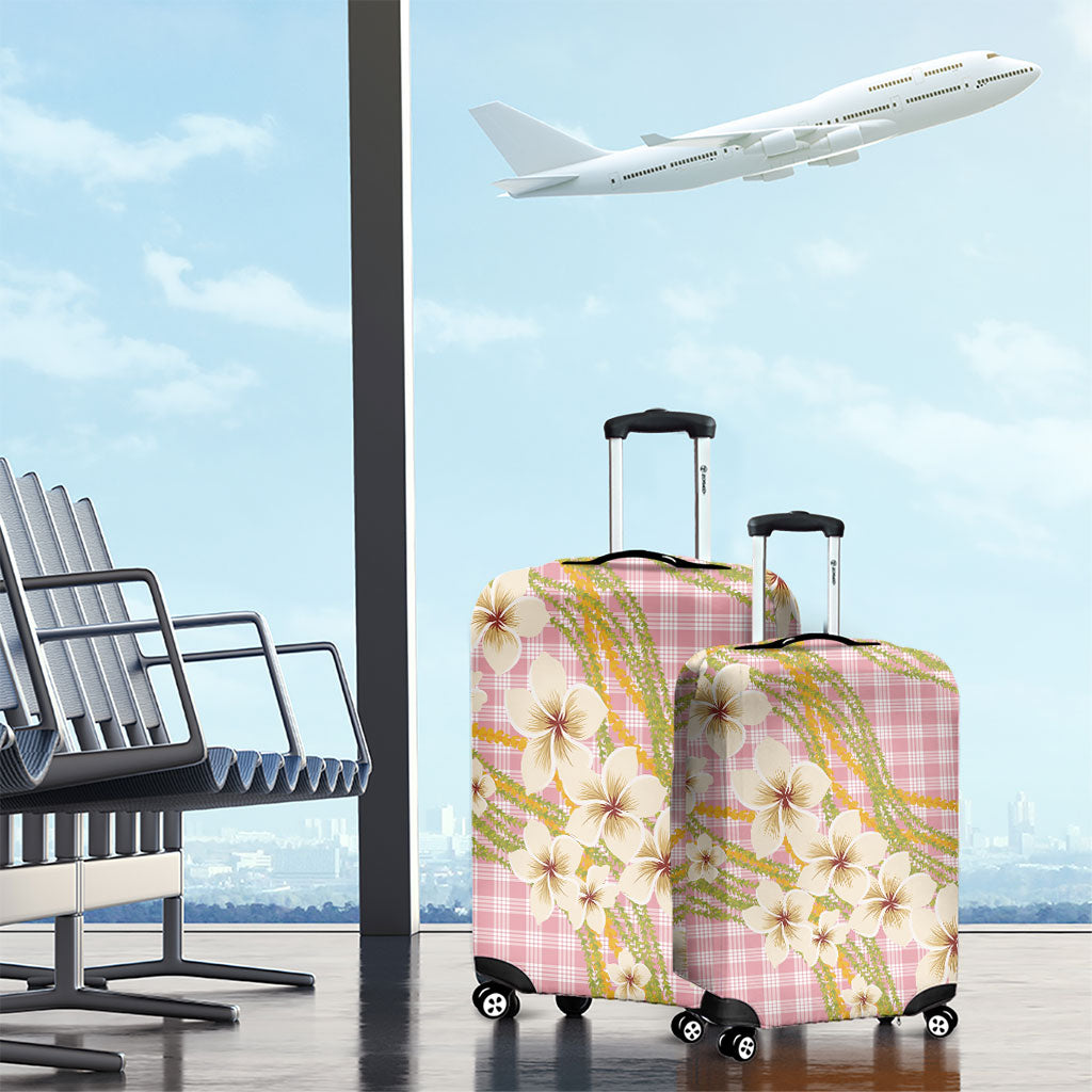 Akala Hamele Palaka Plumeria Luggage Cover Puakenikeni and Maile Lei LT9 - Polynesian Pride