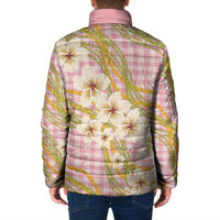 Akala Hamele Palaka Plumeria Padded Jacket Puakenikeni and Maile Lei LT9 - Polynesian Pride